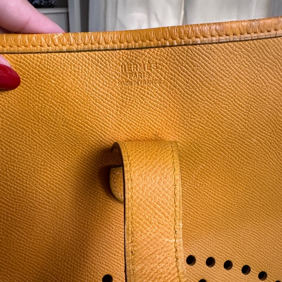 HERMÈS ORANGE CLEMENCE EVELYNE I GM - Picture 13 of 13